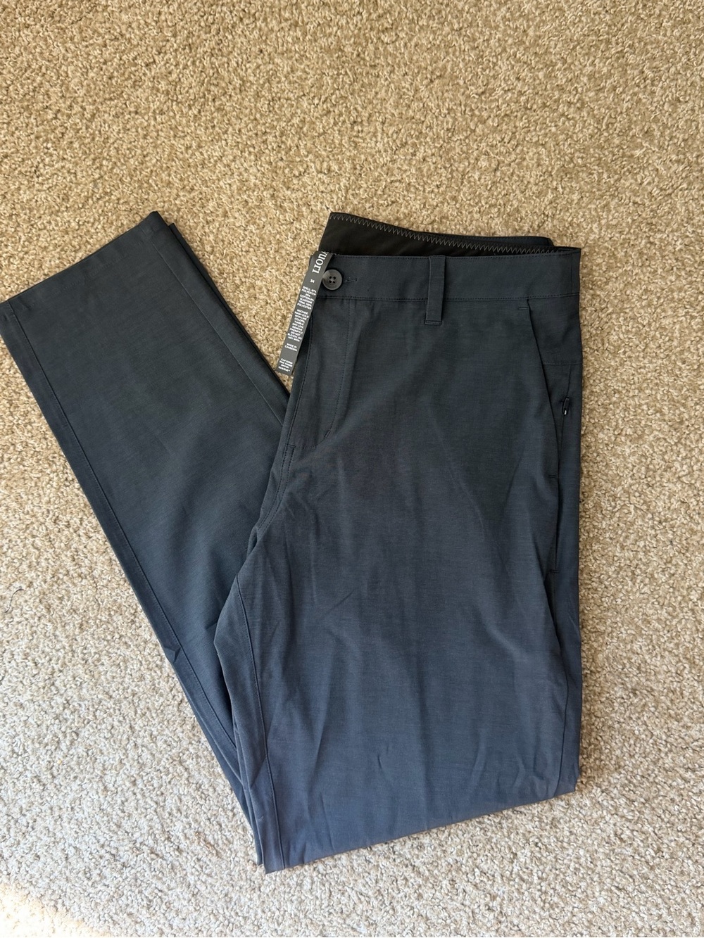 Vuori Men's Charcoal Dress Pants